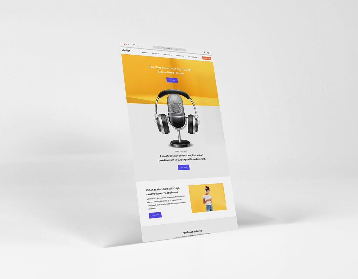 Product Landing Website